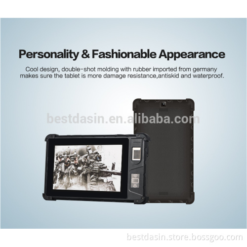 Professional customization waterproof dustproof cashproof induatrial grade rugged tablet pc with double high pixels camera